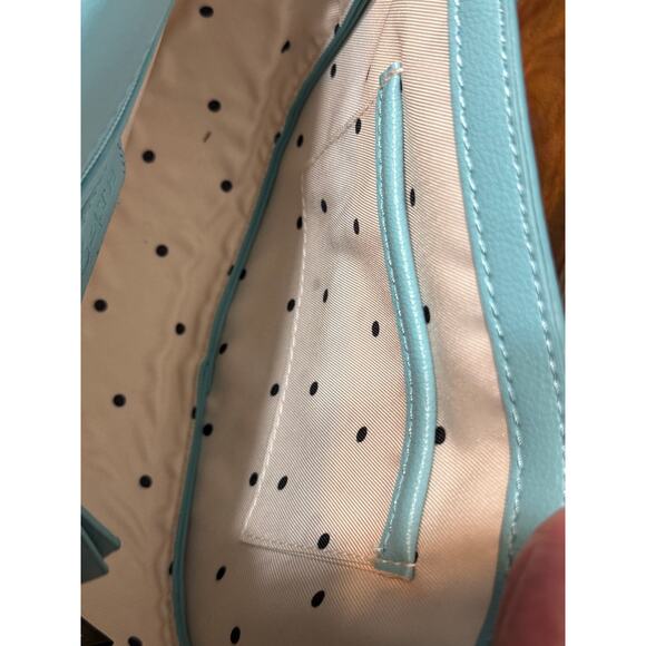 ON 34th Small Curve Bottom Crossbody Bag Sea Spray Faux Leather NWT - Picture 9 of 10